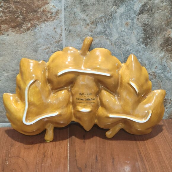 Fall Leaves Serving Dish Platter Harvest Collection Style Eyes Baum Bros - Picture 5 of 10